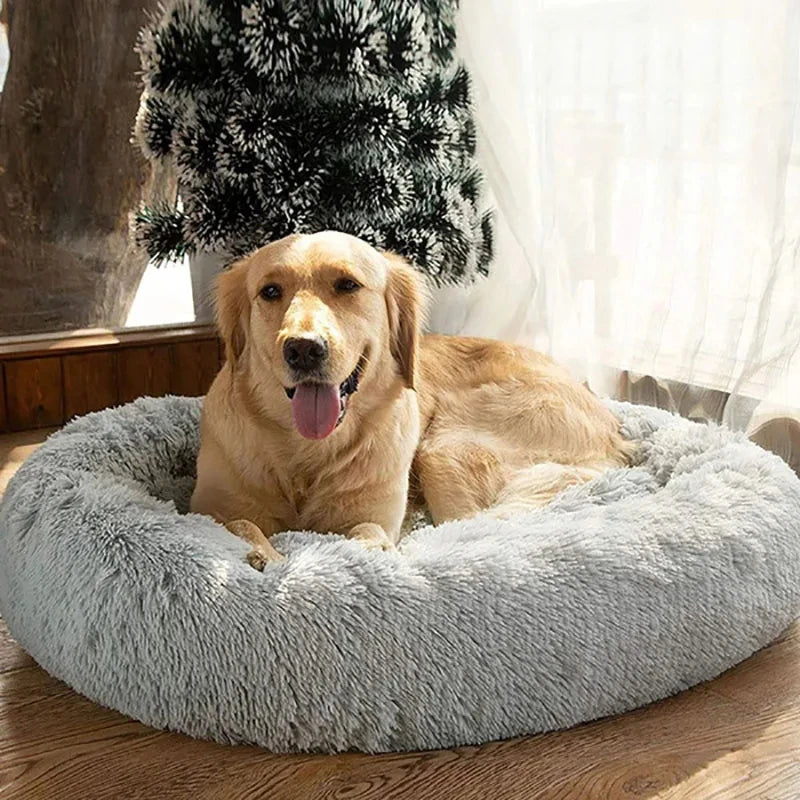Calming Plush Pet Bed