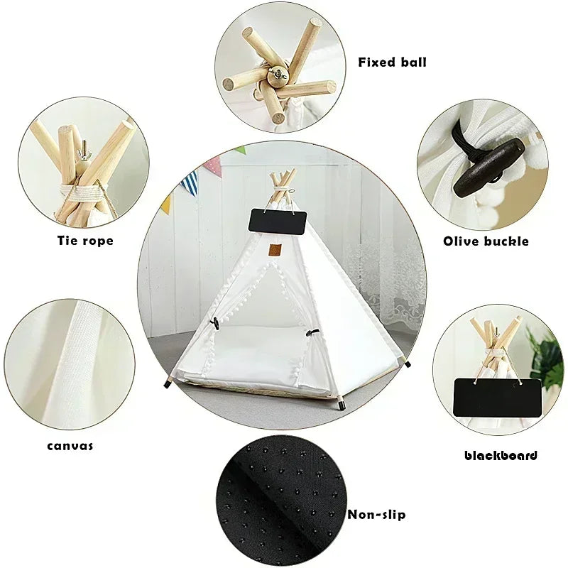 The CozyTipi™ | Premium Pet Teepee & Cushion
