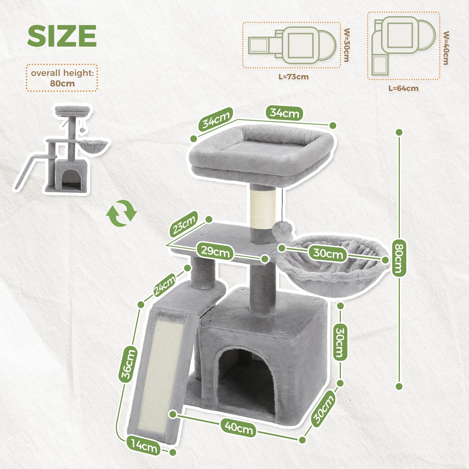 Urban Climb Premium Multi-Level Cat Tree