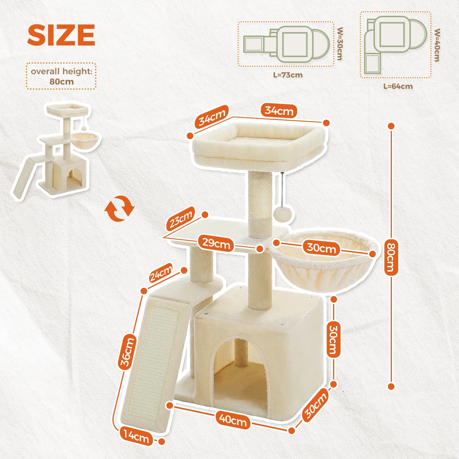 Urban Climb Premium Multi-Level Cat Tree