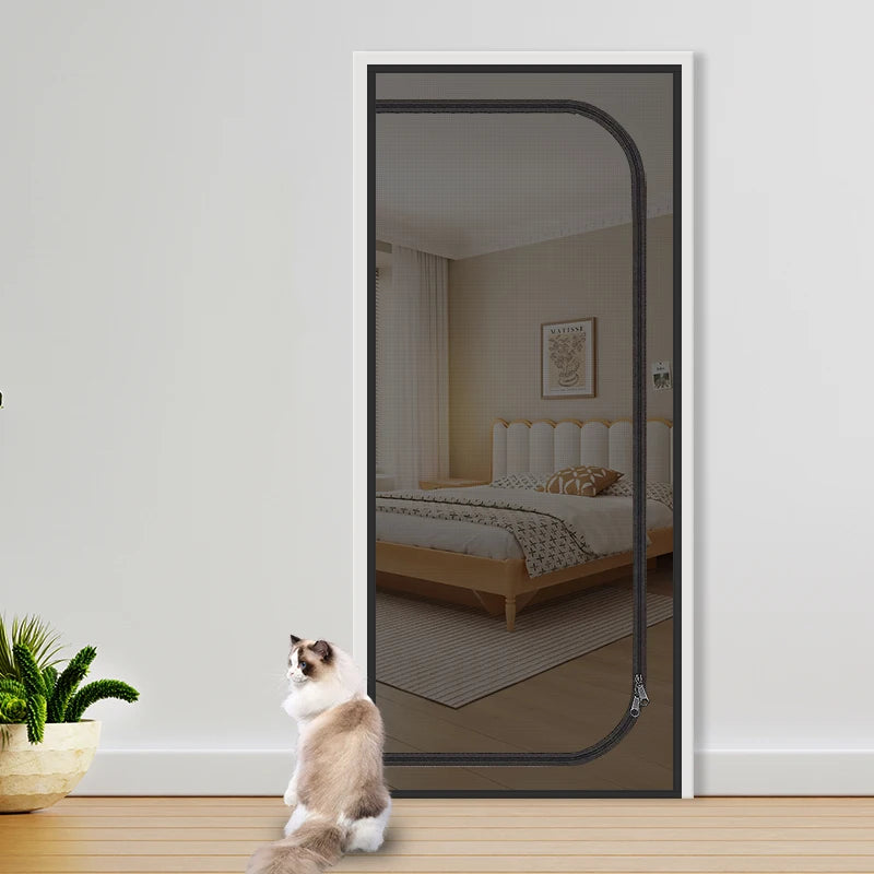Breezy Guard Pet-Proof Zipper Screen Door