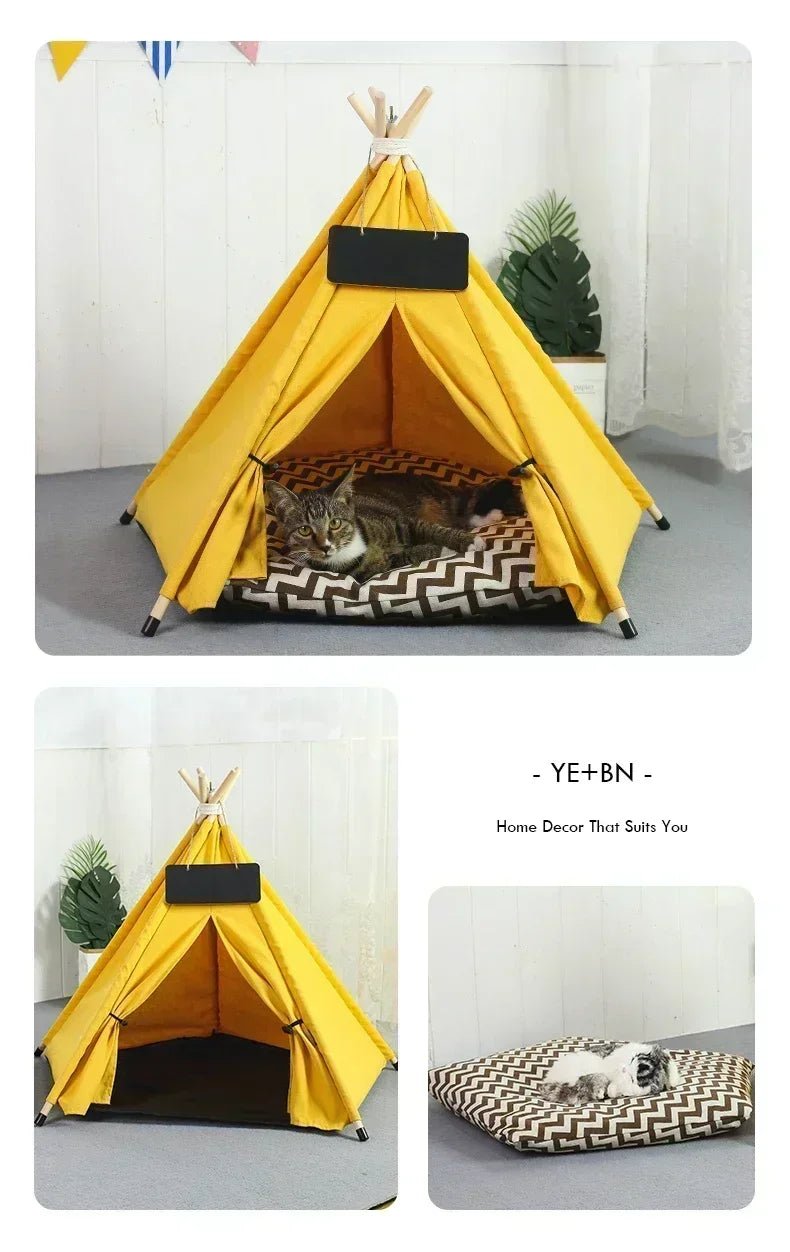 The CozyTipi™ | Premium Pet Teepee & Cushion