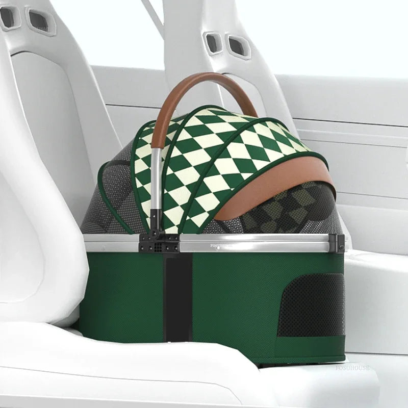 Foldable Aluminum Dog Stroller