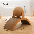 ZenScratch™ 2-in-1 Wooden Cat Scratcher & Spinning Sisal Ball