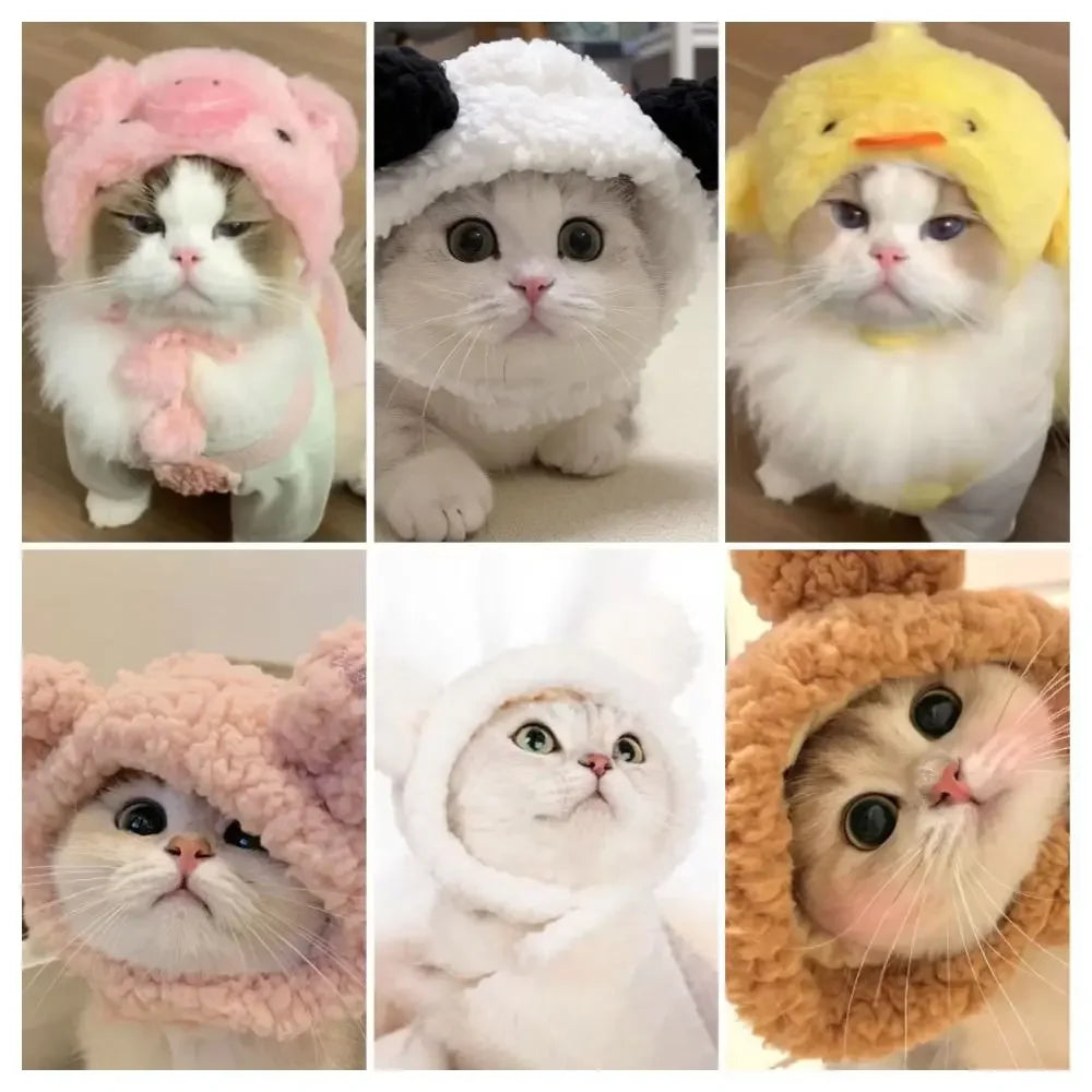 PetJoyHub™ Adorable Bear Plush Pet Hat