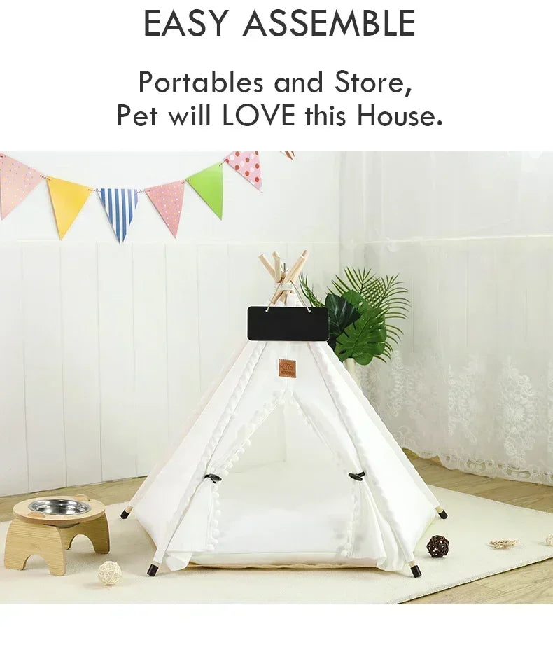 The CozyTipi™ | Premium Pet Teepee & Cushion