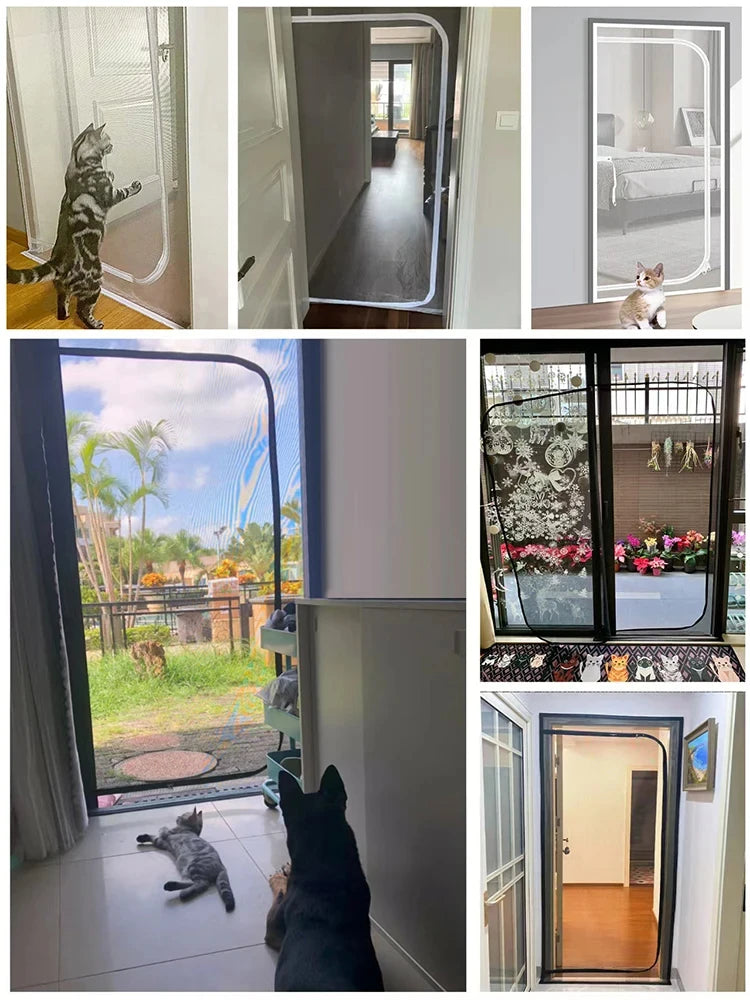 Breezy Guard Pet-Proof Zipper Screen Door