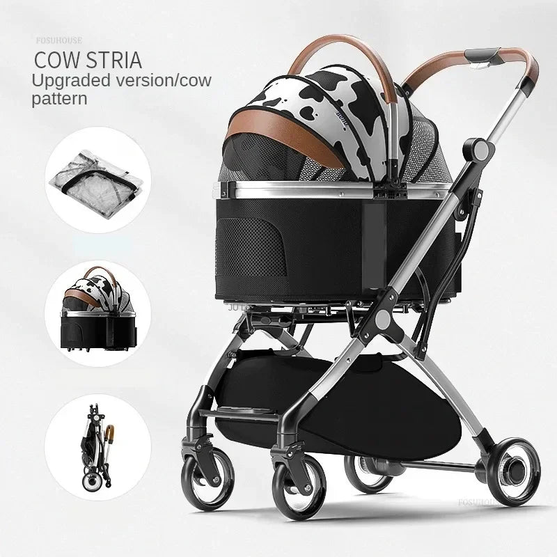 Foldable Aluminum Dog Stroller