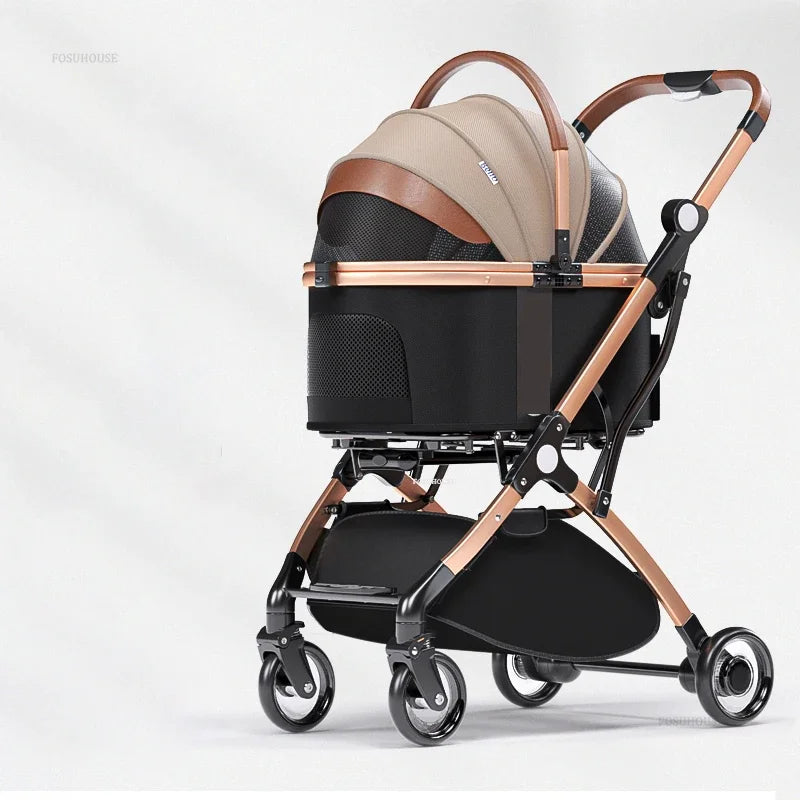 Foldable Aluminum Dog Stroller