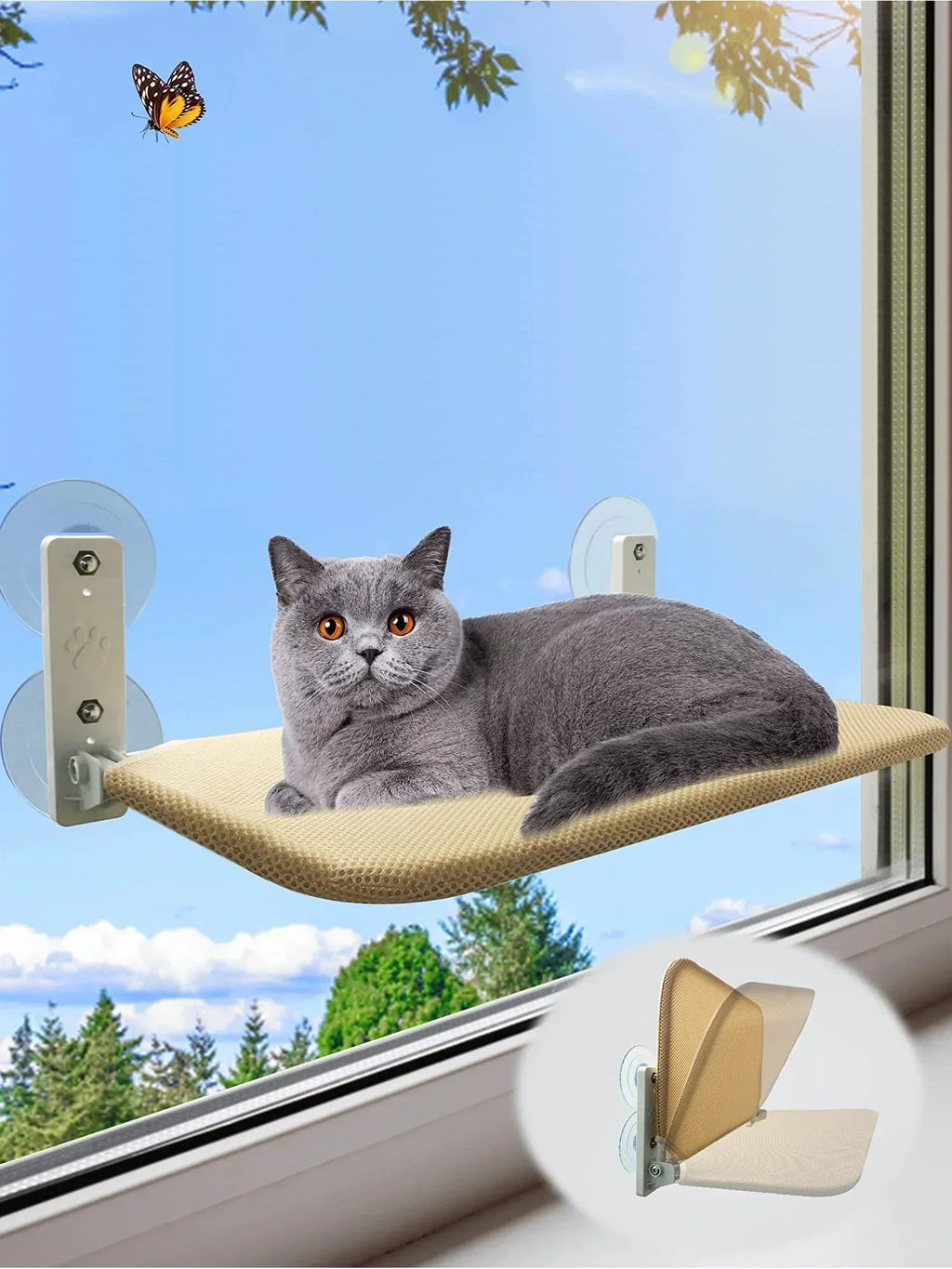 Aero Nest Cordless Window Cat Hammock