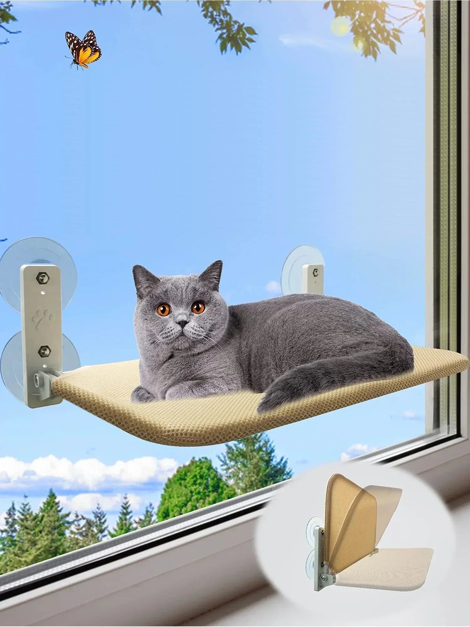 Aero Nest Cordless Window Cat Hammock