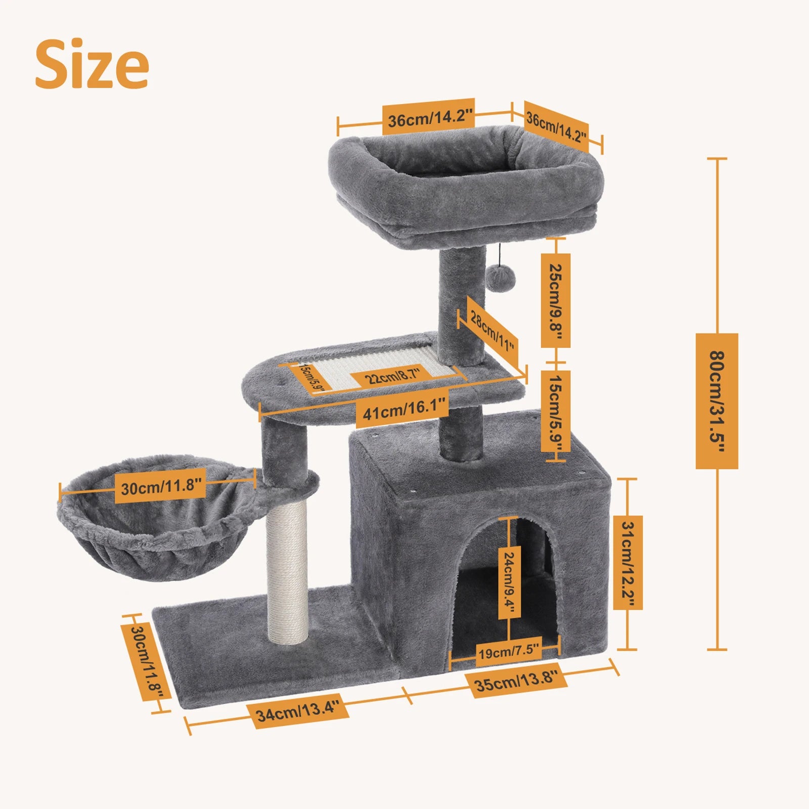Urban Climb Premium Multi-Level Cat Tree