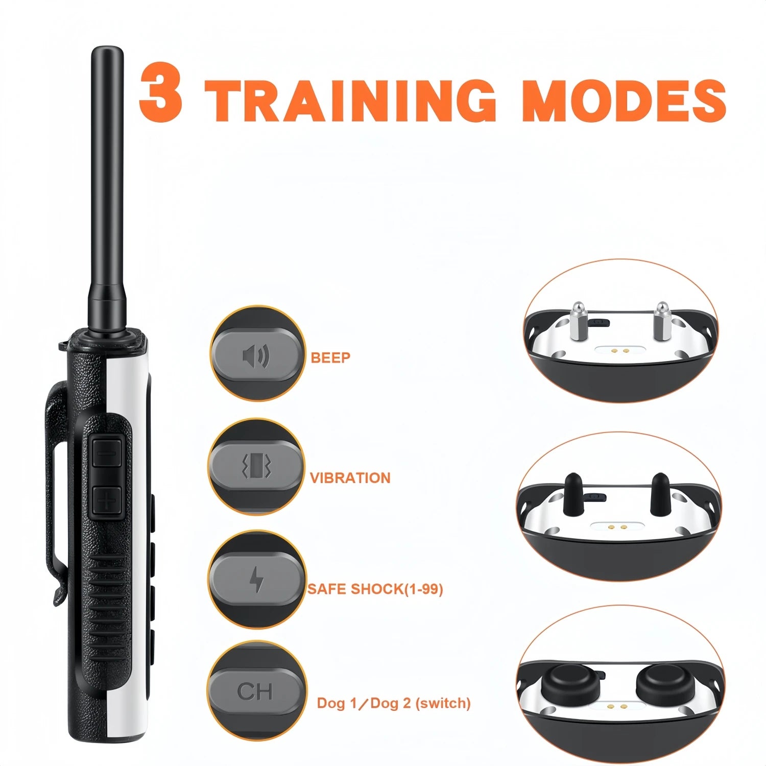 Pro Trainer 3-Mode Smart Dog Collar