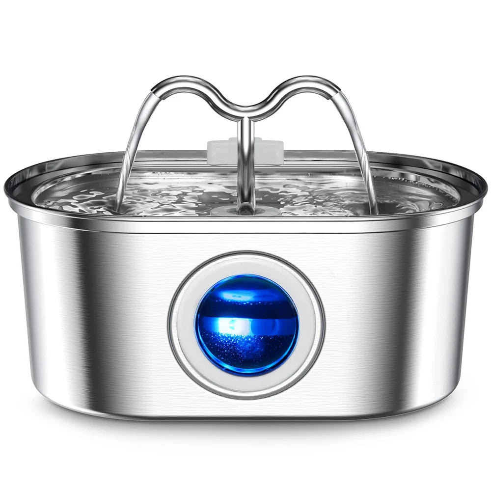 Pure Flow Stainless Steel Pet Fountain