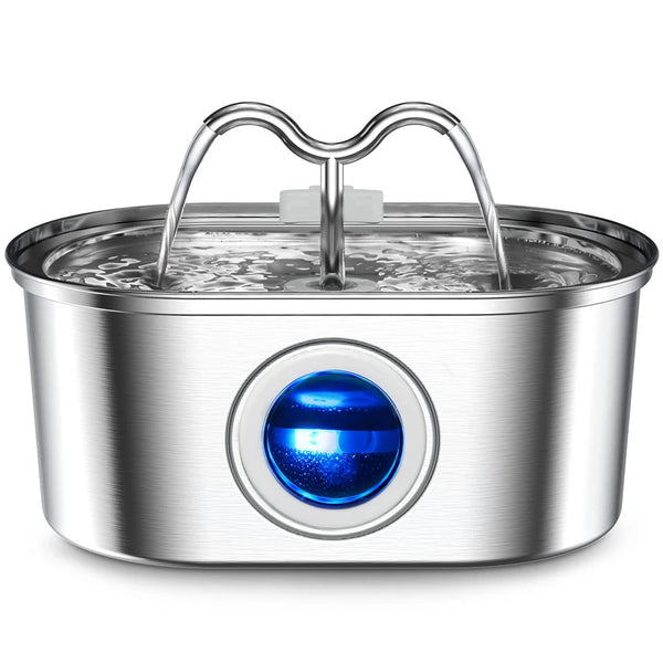 Pure Flow Stainless Steel Pet Fountain