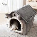 The Ultimate Snuggle Den: Foldable Pet Retreat
