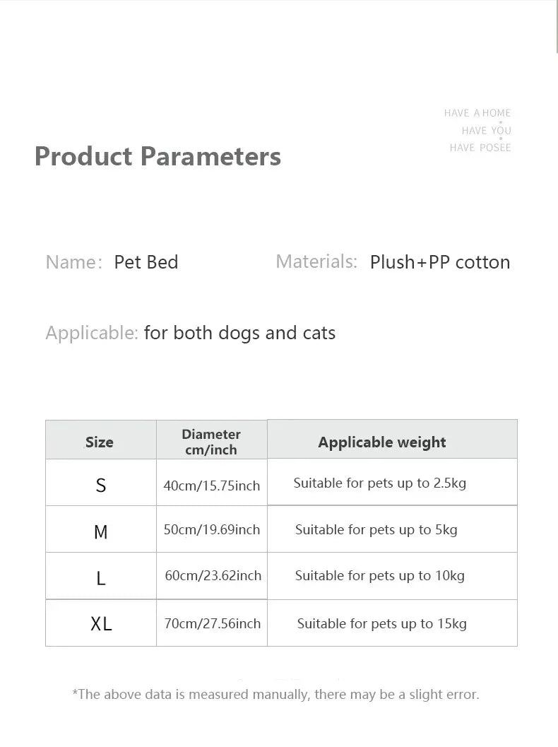 Cloud Pillow Ultra-Soft Plush Pet Bed
