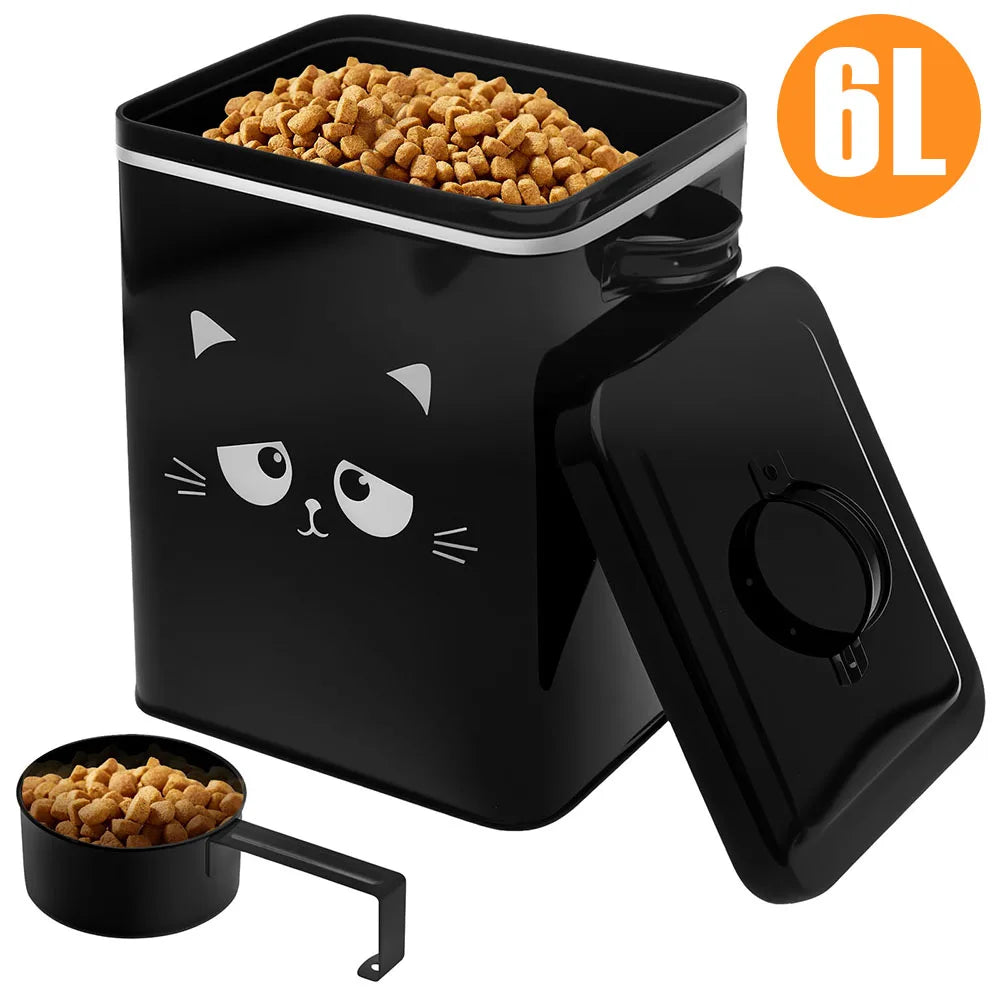 Retro Chic Iron Pet Food Storage Bin