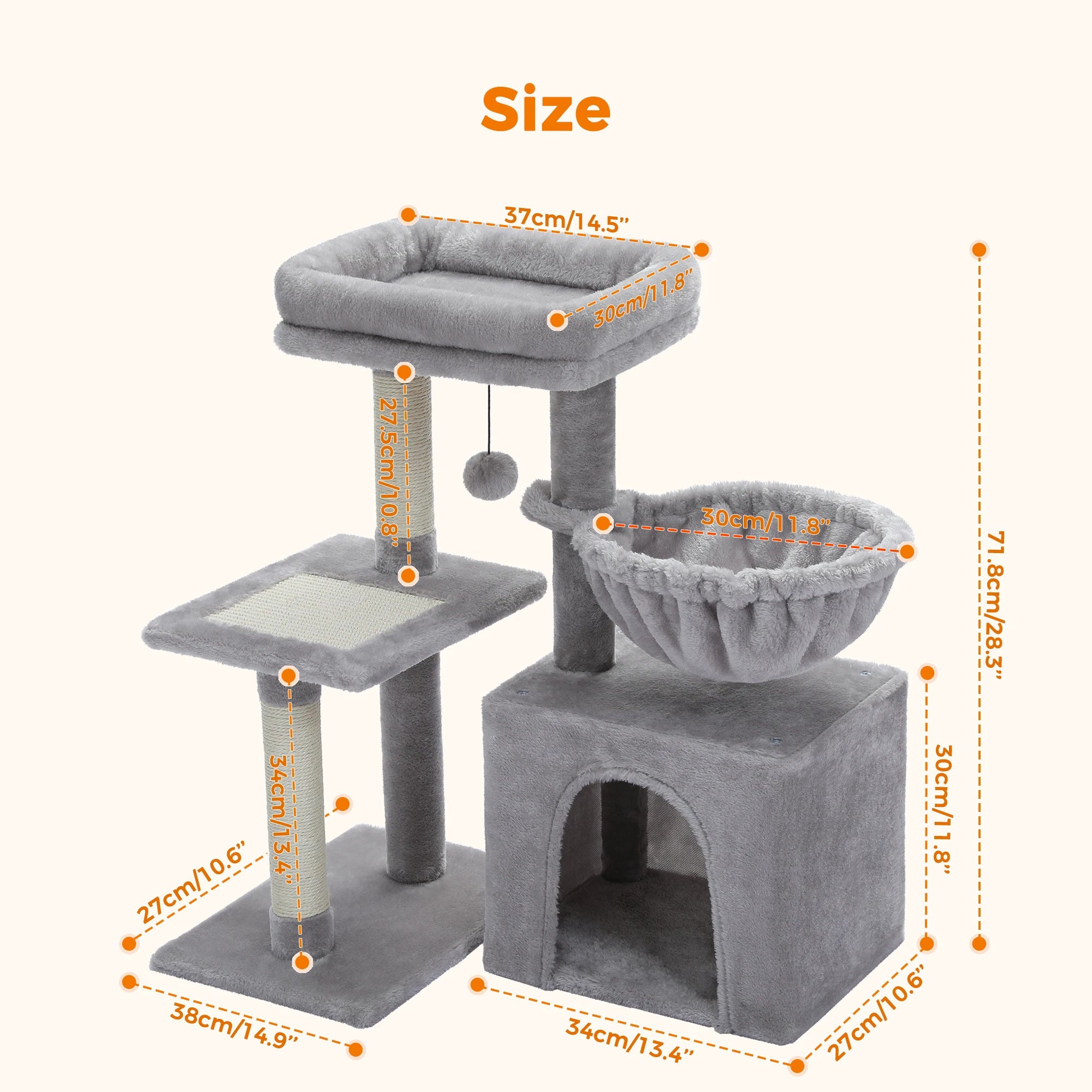 Urban Climb Premium Multi-Level Cat Tree