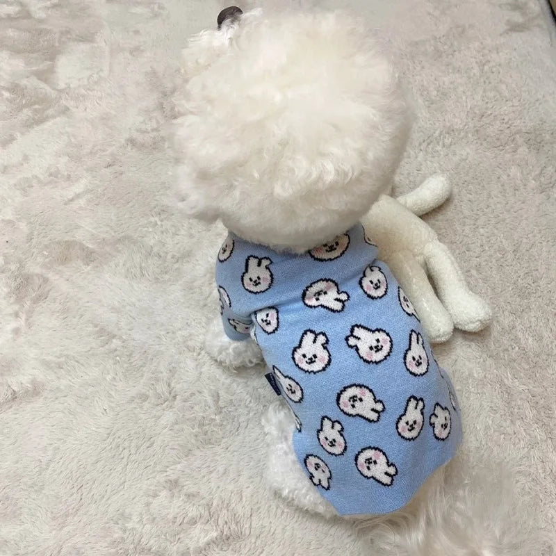 Cozy Bear Striped Luxury Dog Sweater
