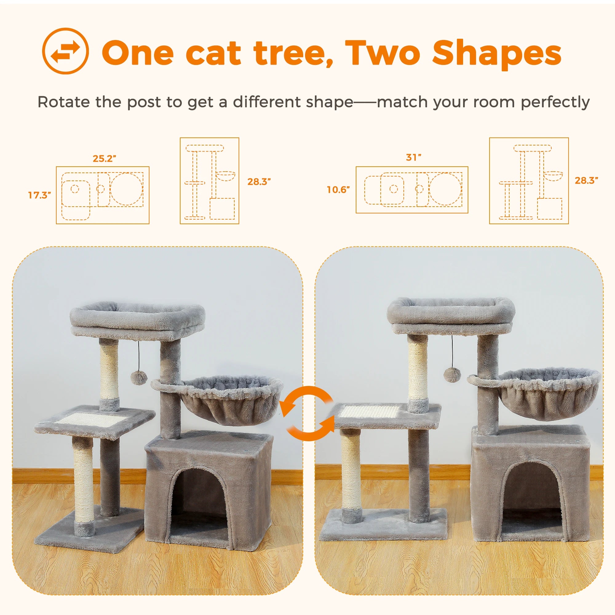 Urban Climb Premium Multi-Level Cat Tree