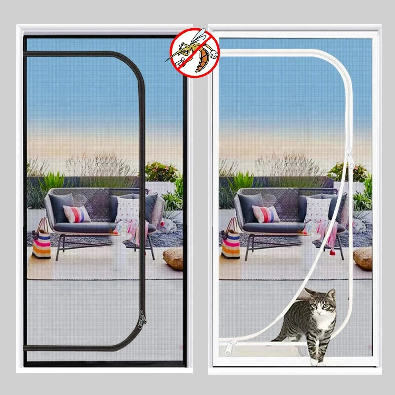 Breezy Guard Pet-Proof Zipper Screen Door