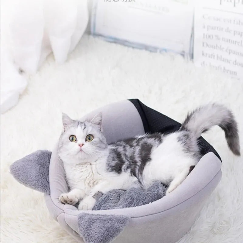 PetJoyHub™  Premium Calming Cat Cave Bed