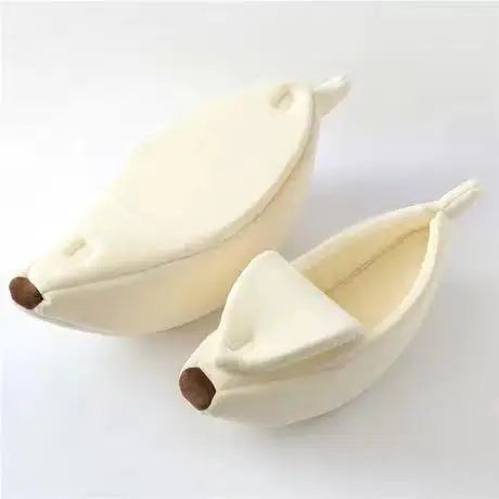 PetJoyHub™ Cozy Banana Peel Pet Bed
