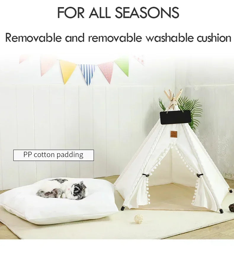 The CozyTipi™ | Premium Pet Teepee & Cushion