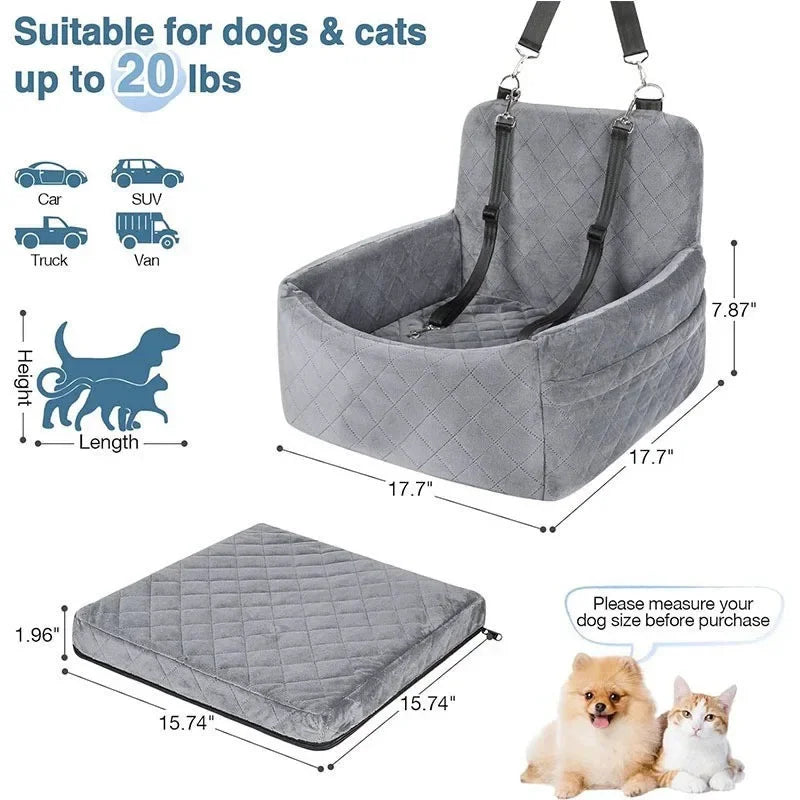 Premium Waterproof Dog Car Seat Hammock & Protector