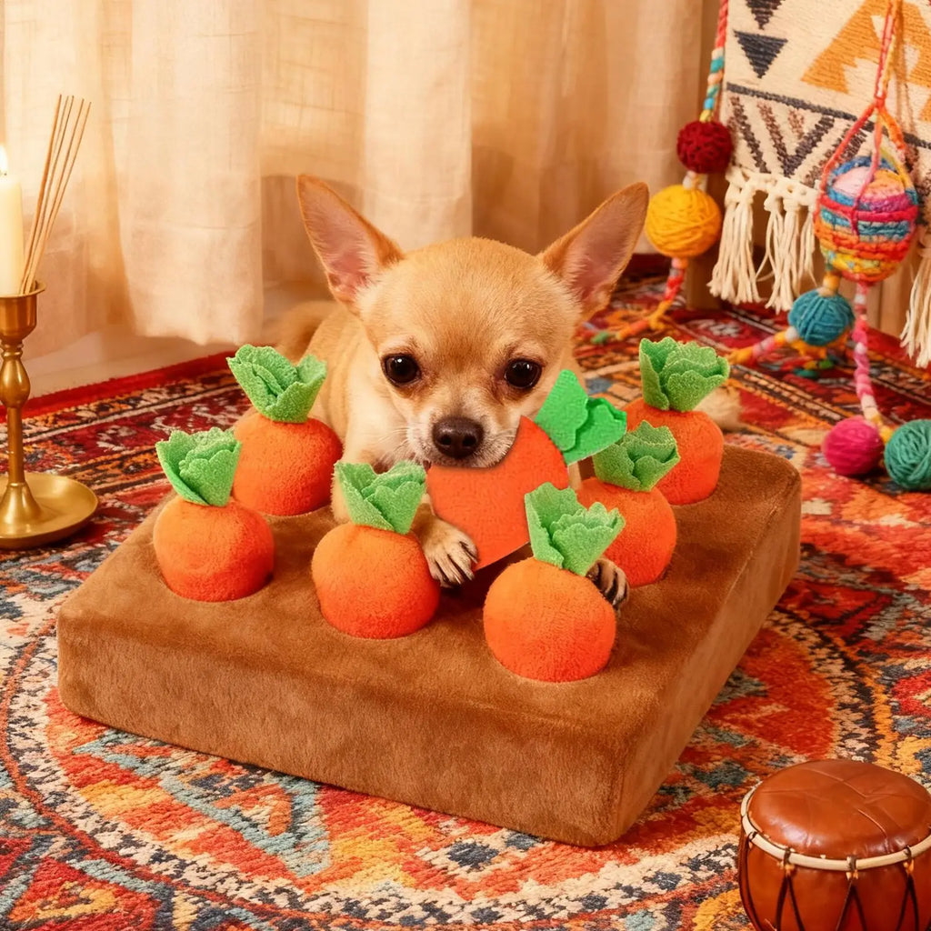Carrot Patch Foraging Puzzle Mat