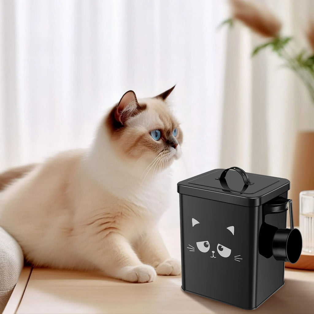 Retro Chic Iron Pet Food Storage Bin