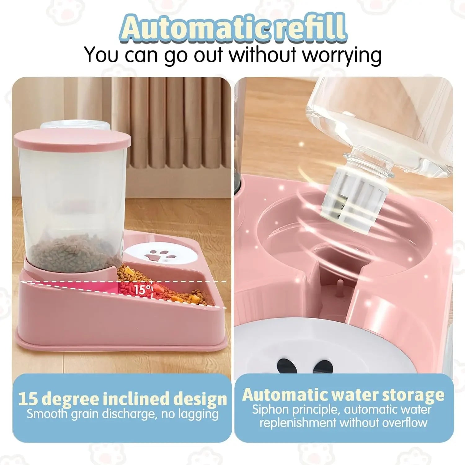 Gravity Tilt 2-in-1 Automatic Feeding Station