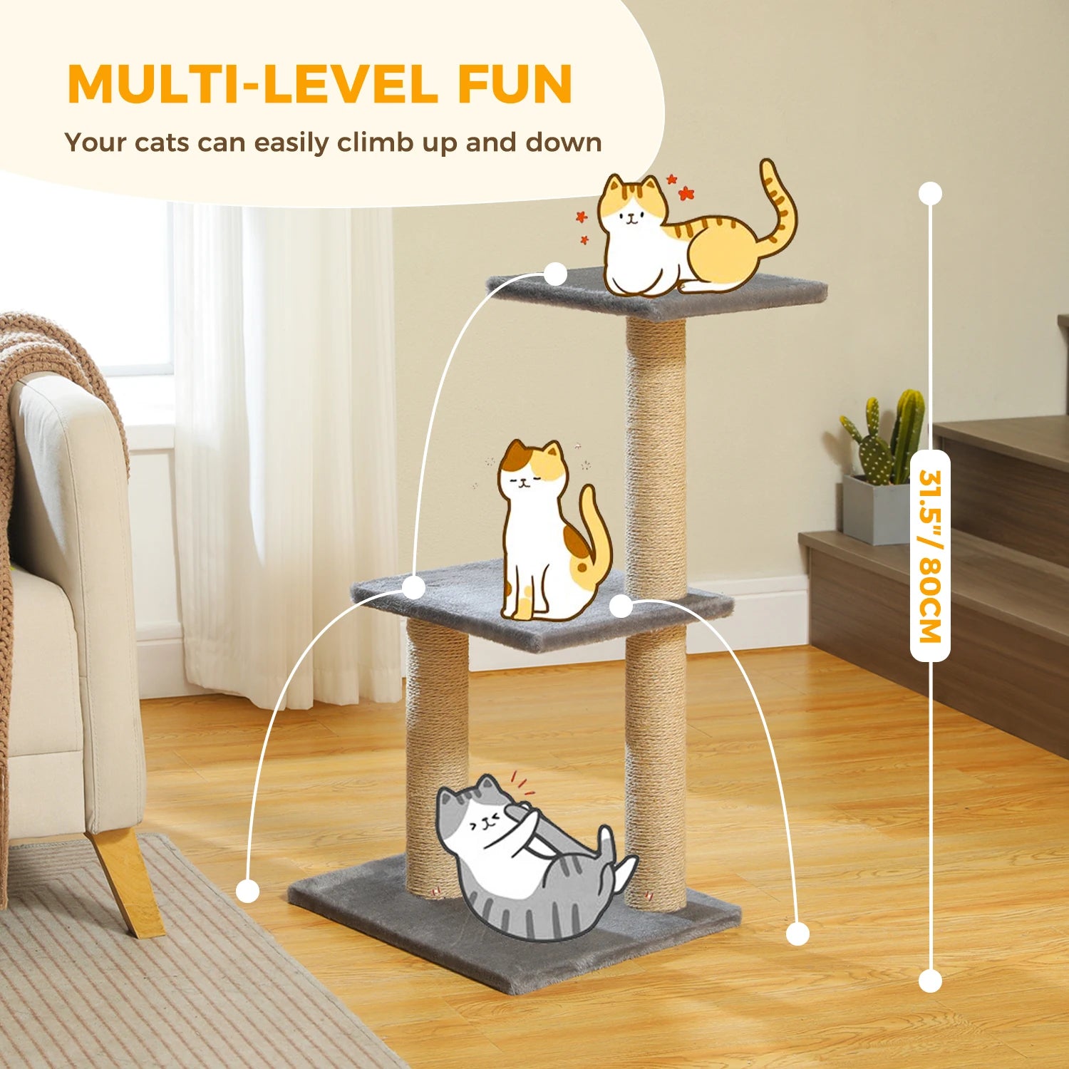 Urban Climb Premium Multi-Level Cat Tree