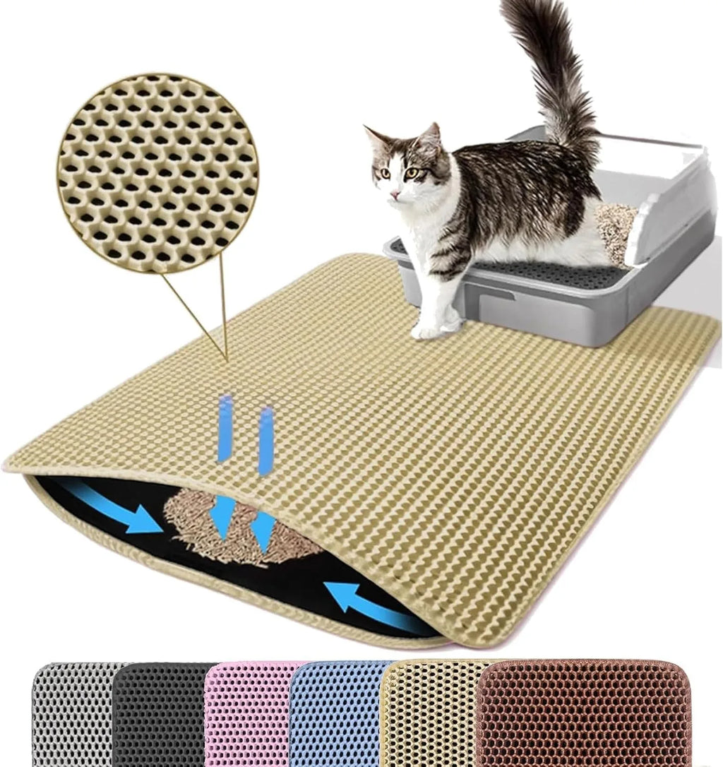 Pro Catch Waterproof Double-Layer Litter Mat