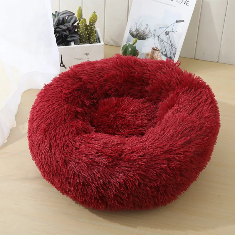 Calming Plush Pet Bed