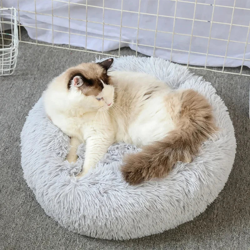 Calming Plush Pet Bed