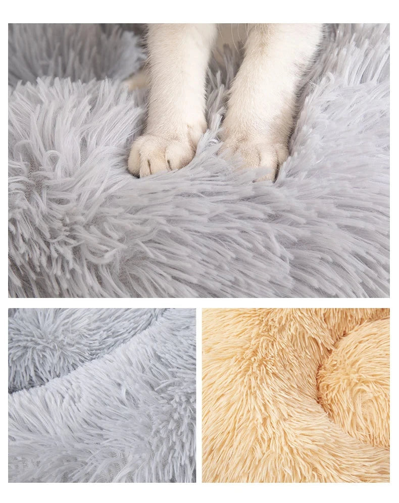 Calming Plush Pet Bed