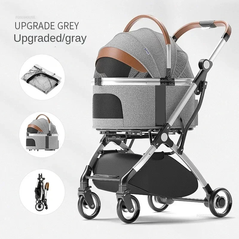 Foldable Aluminum Dog Stroller