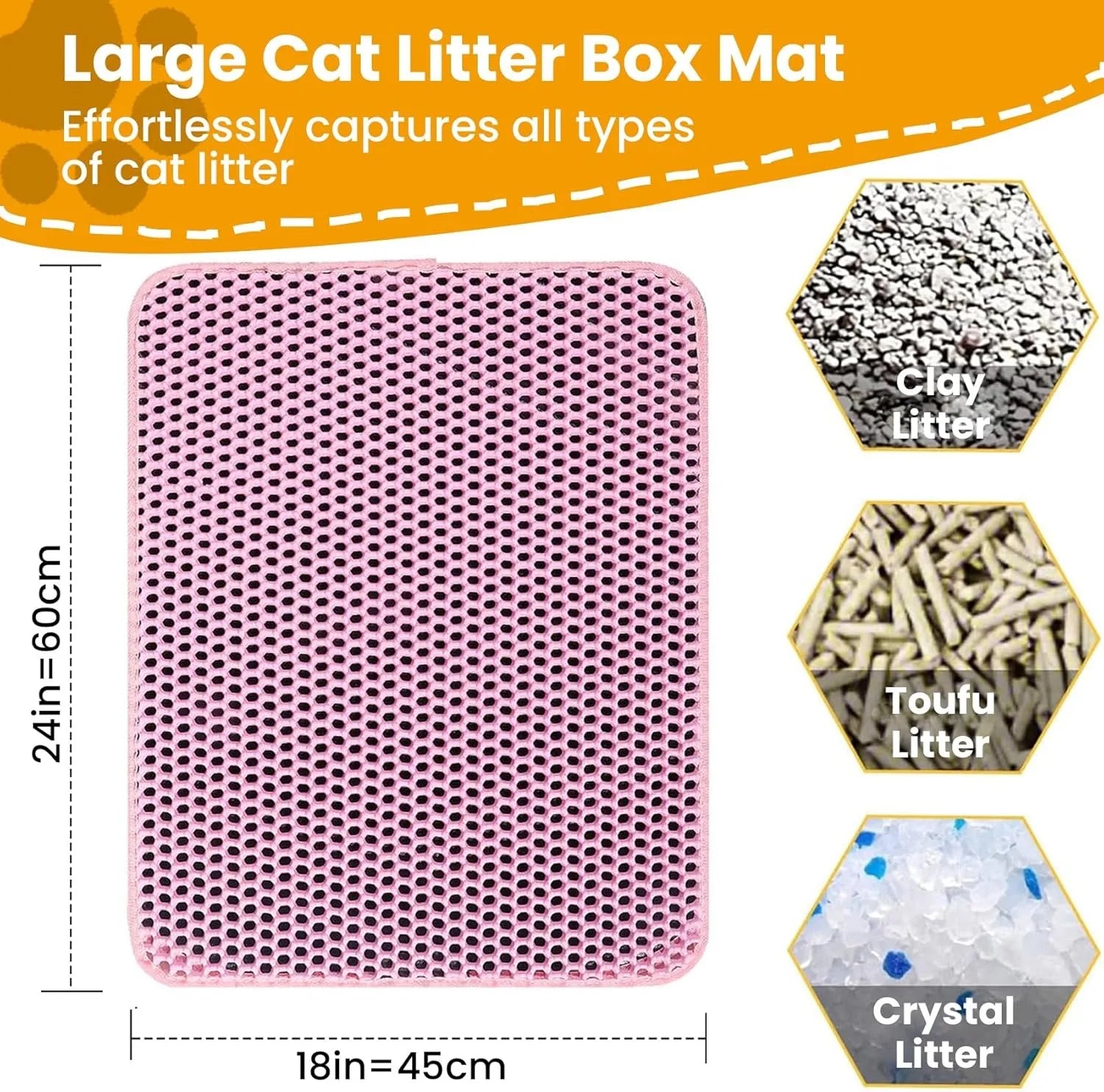 Pro Catch Waterproof Double-Layer Litter Mat