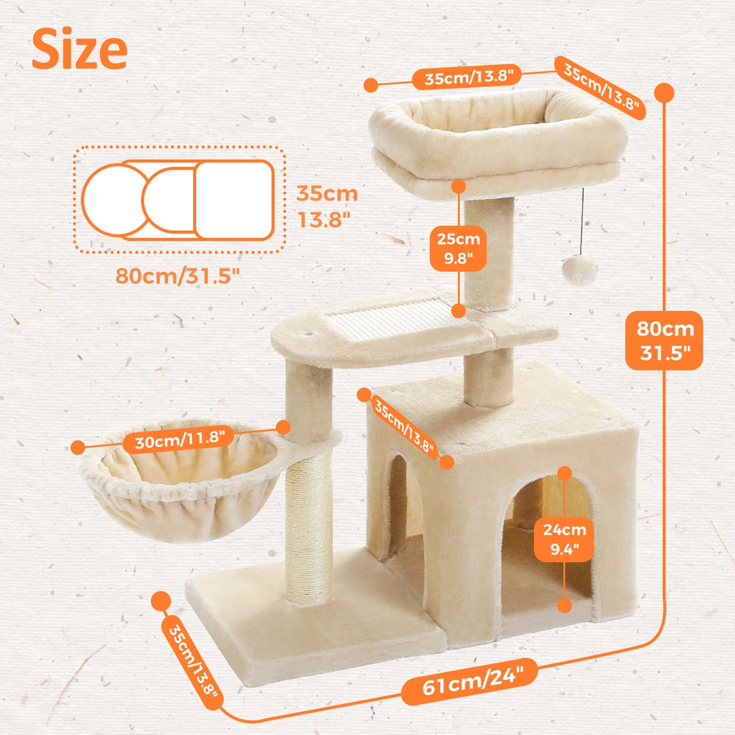 Urban Climb Premium Multi-Level Cat Tree