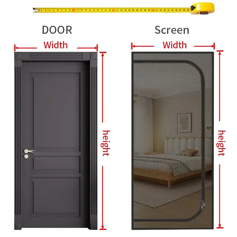 Breezy Guard Pet-Proof Zipper Screen Door