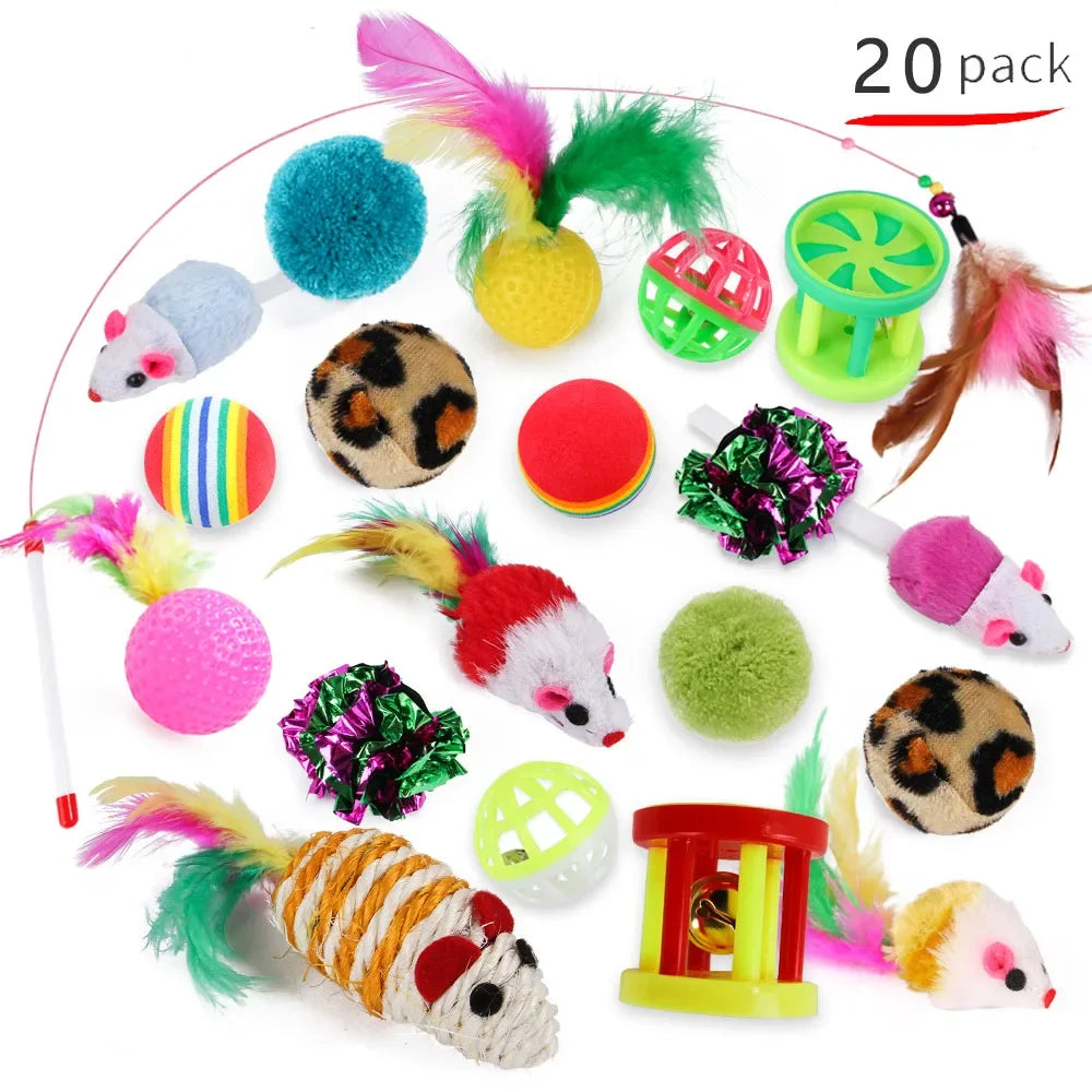 Feline Frenzy 20-Piece Cat Toy Bundle