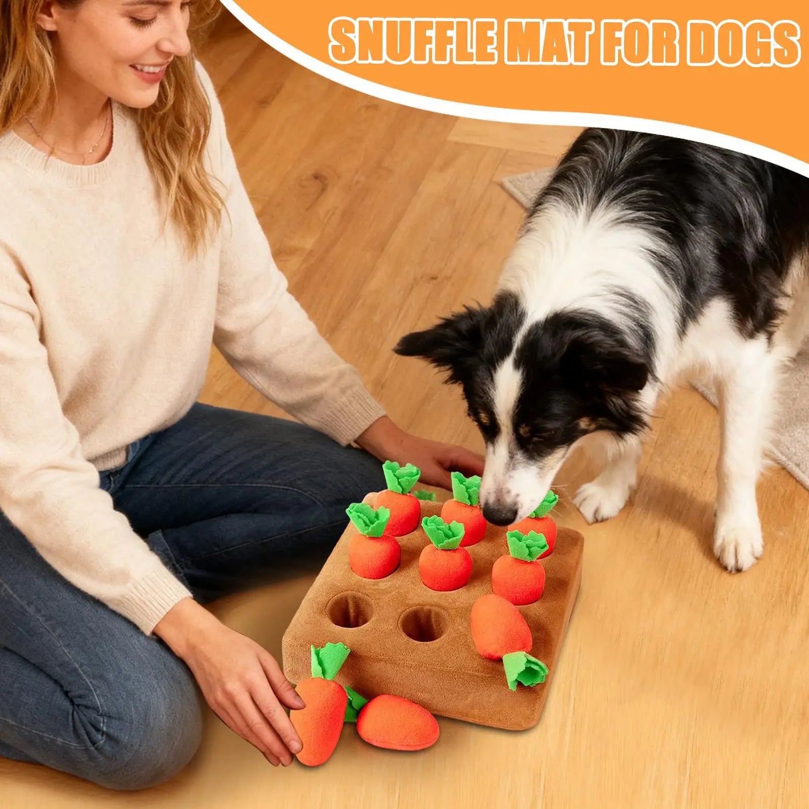 Carrot Patch Foraging Puzzle Mat