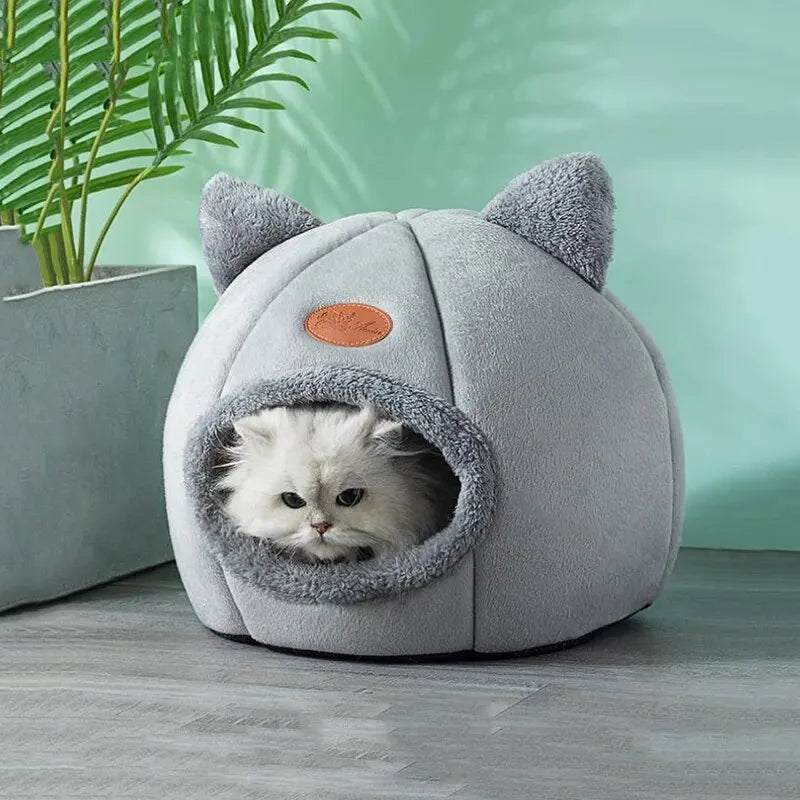 PetJoyHub™  Premium Calming Cat Cave Bed