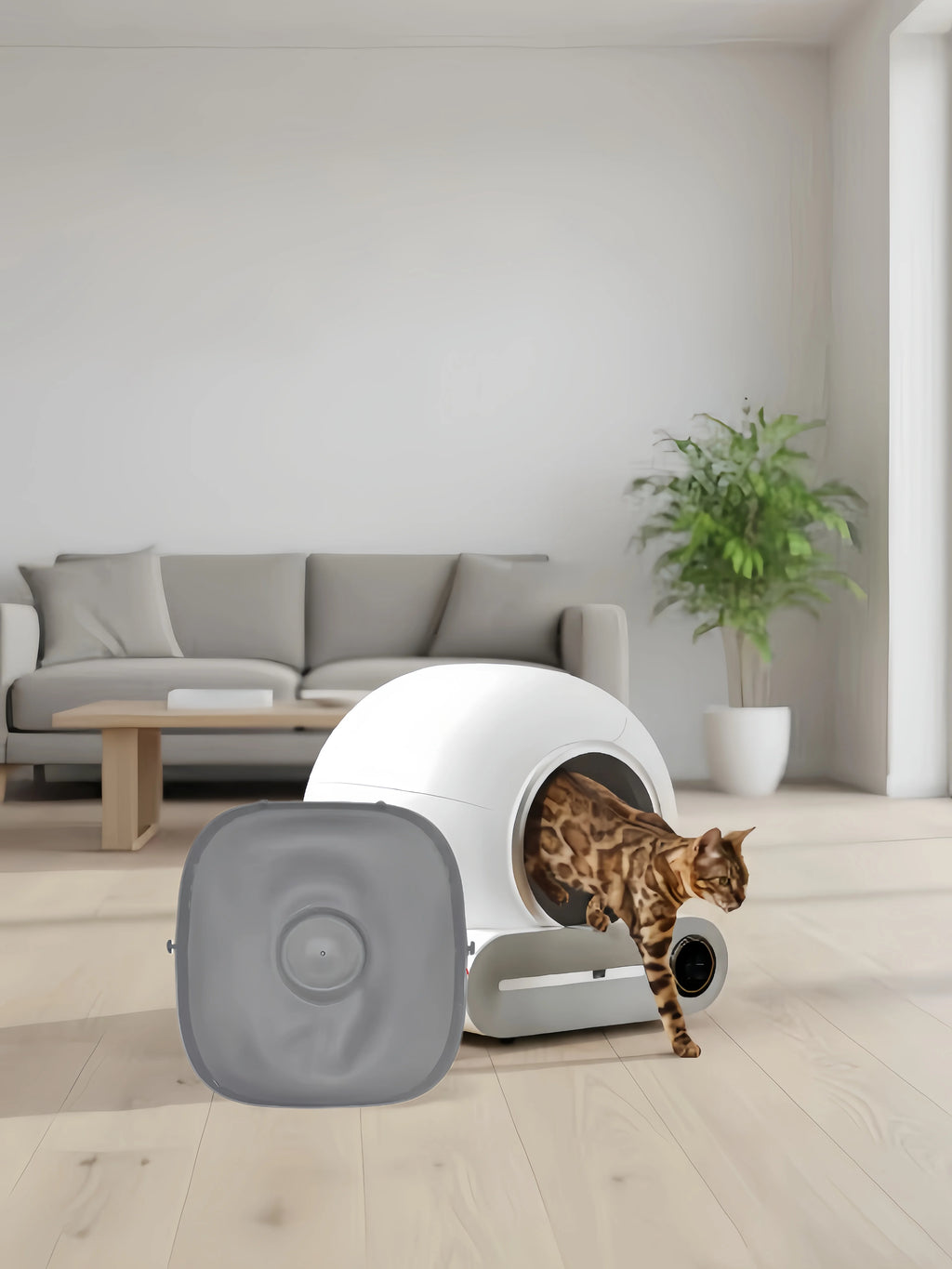 Premium Anti-Skid Silicone Mat for Smart Litter Boxes 🛡️🐾