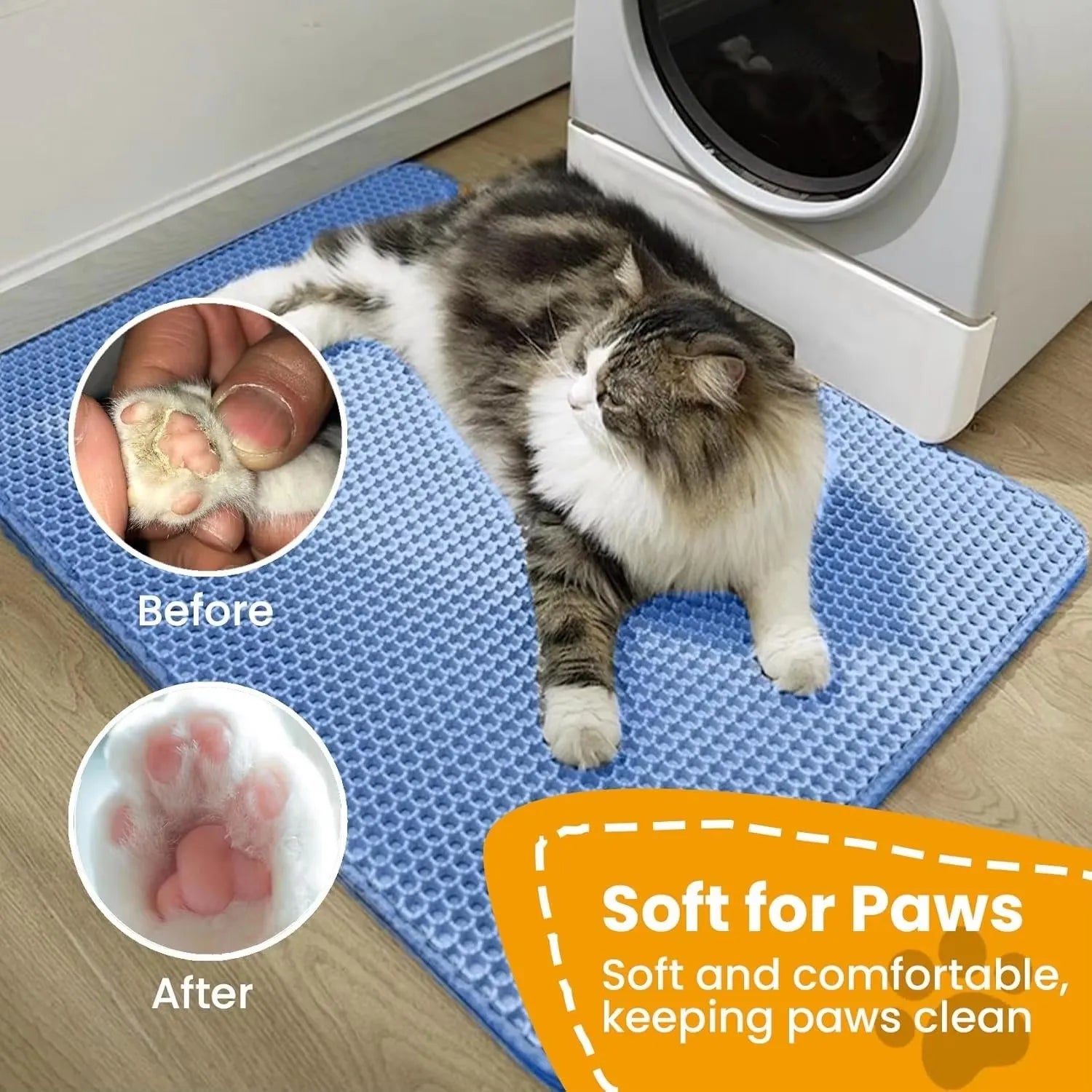 Pro Catch Waterproof Double-Layer Litter Mat