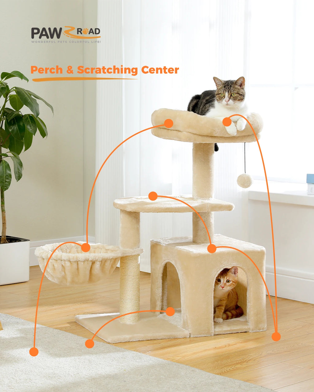 Urban Climb Premium Multi-Level Cat Tree