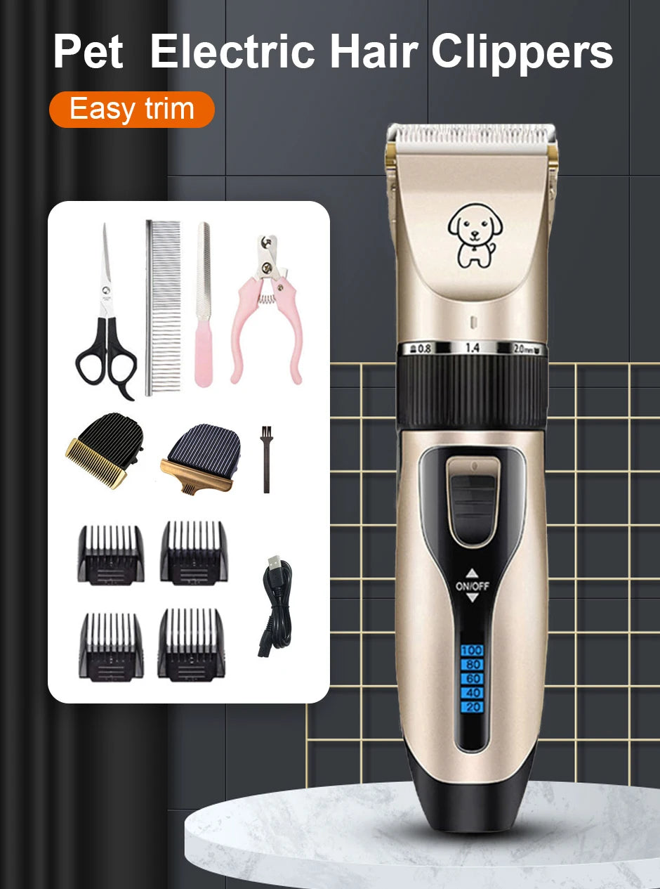 Pro Glide Whisper-Quiet Pet Grooming Clippers