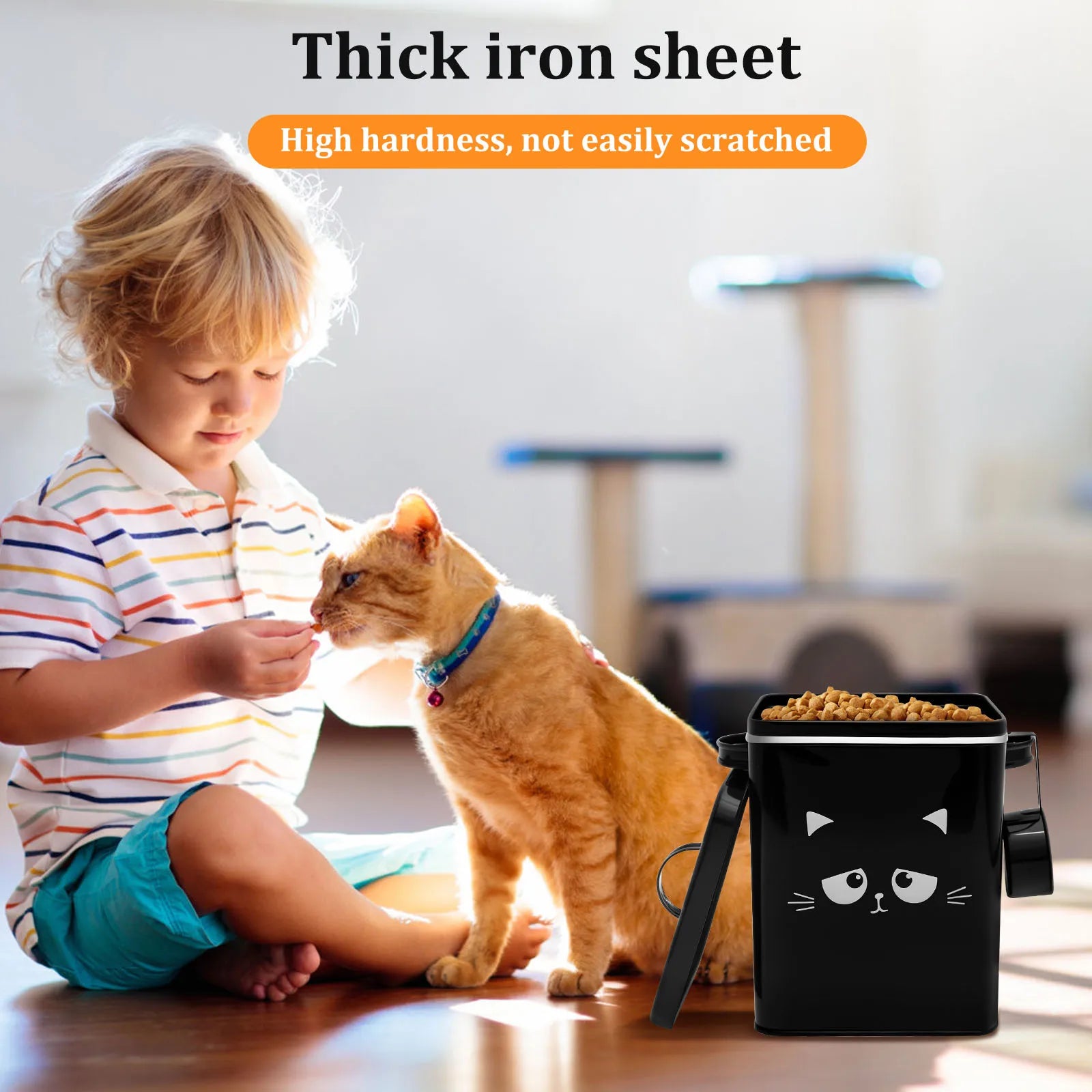 Retro Chic Iron Pet Food Storage Bin